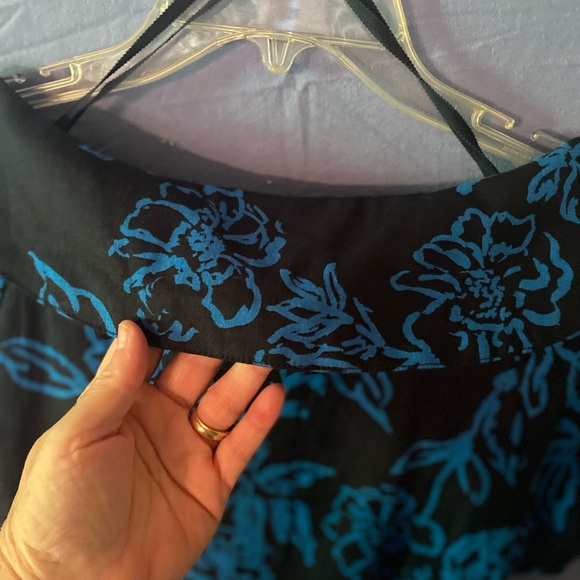 🔥Free People A Thing Called Love Linen Blend Navy Floral Mini Dress🔥 - Picture 11 of 16